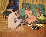 Femmes nues aux chats Felix  Vallotton